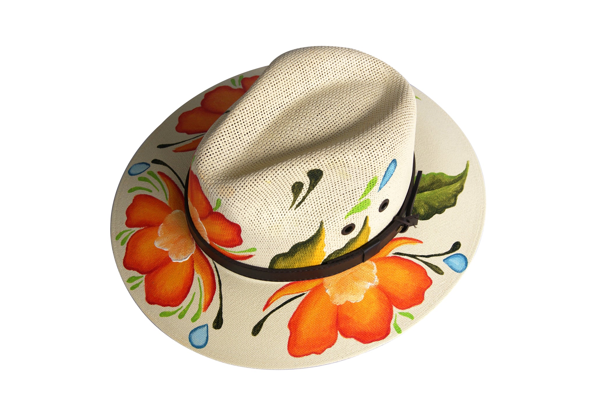 Sombrero Flor Naranja